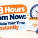 8 hours from now